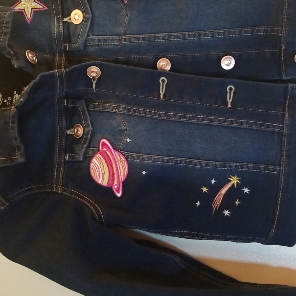 Denim Embellished Jacket - Picture 4 of 8